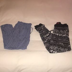 Two pair of comfy style leggings (not tight fit)